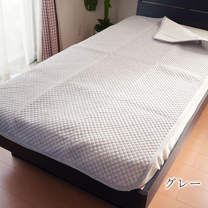 麻混敷きパッド 表生地綿麻 ぽこぽこ敷パット 敷パッド シングル 100