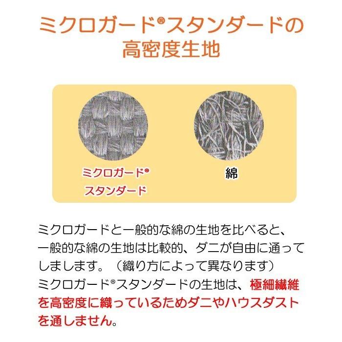 布団カバー 3点セット シングル アレルギー ミクロガード スタンダード 洗える 日本製 MGS0004 MGS0002 MGS0001｜nekoronta｜06