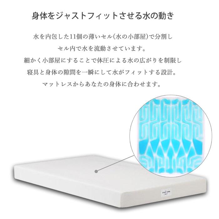 パラマウントベッド　スマートスリープ　アクア　セミダブル パラマウントベッドの「スマートスリープアクア」マットレス。水流で