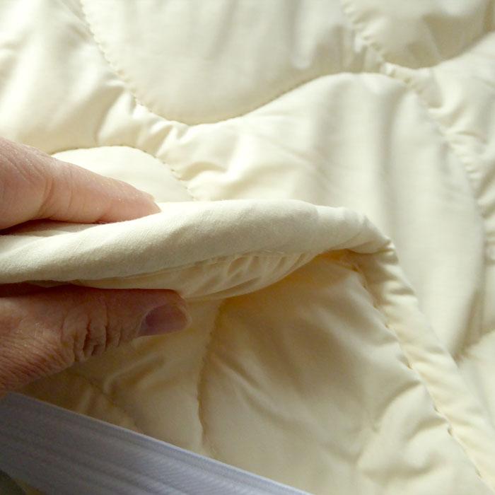 アウトレット 紙タグなし 洗える ウールベッドパッド キング 180×200cm