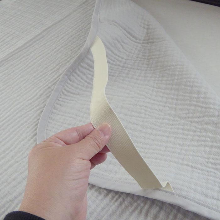 日本製 ムレーヌ 敷きパッド 敷パット シングル 100×205cm シール織り