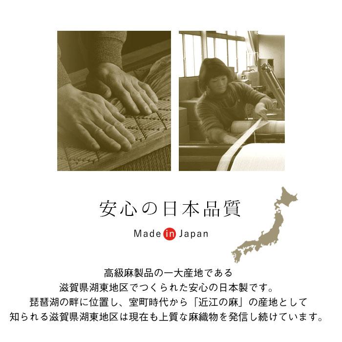 日本製 近江ちぢみ 敷きパッド シングル 100×200cm 麻 リネン ラミー 洗える ひんやり 涼しい 夏用 夏物 敷パッド 敷パット 丸洗い 滋賀麻 TNF-PDRC-S_12