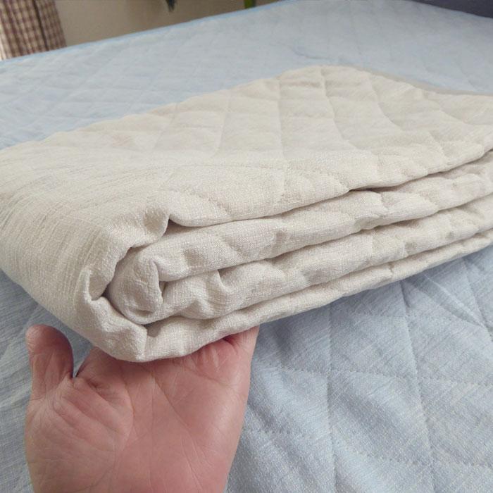 日本製 近江ちぢみ 敷きパッド シングル 100×200cm 麻 リネン ラミー 洗える ひんやり 涼しい 夏用 夏物 敷パッド 敷パット 丸洗い 滋賀麻 TNF-PDRC-S_14