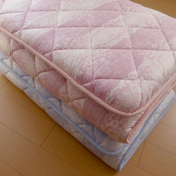 ダブル敷き布団 140x210cm 中綿 羊毛50%ポリエステル50% 羊毛 敷布団
