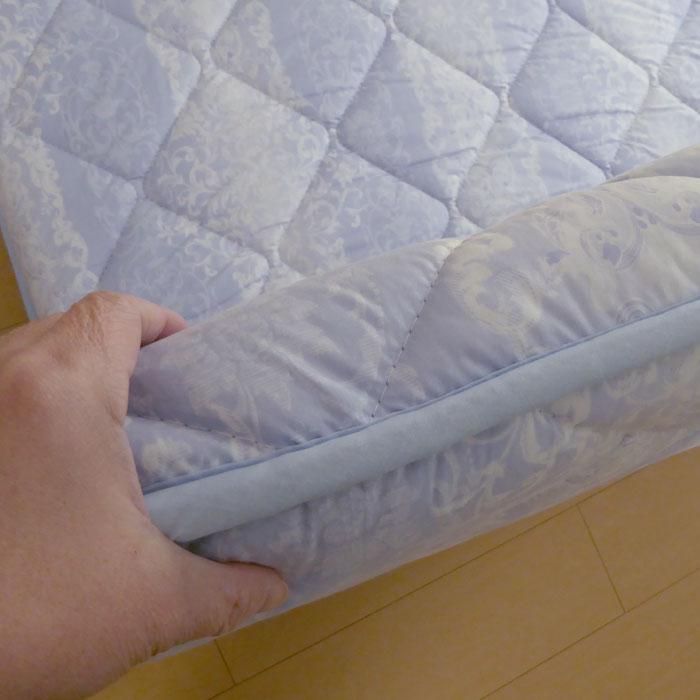 日本製 羊毛混敷き布団 セミダブル 120×210cm 3層固綿 敷きふとん 硬め