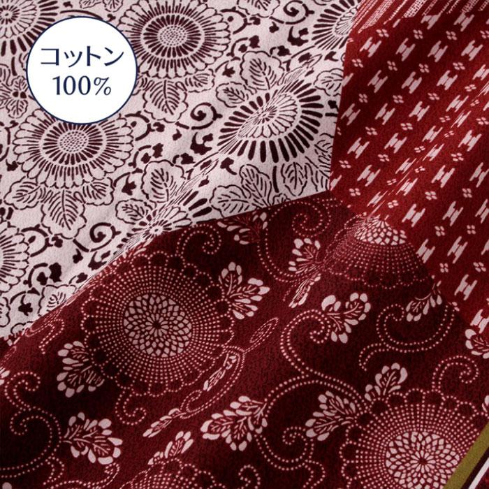 西川（nishikawa） 日本製 座布団カバー 銘仙判 55×59cm 綿100％ 和風