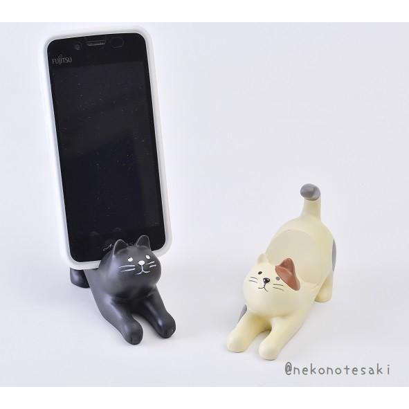 猫雑貨 猫デザイン のび猫スマホスタンド 2 M003 猫雑貨専門店 猫の手さき 通販 Yahoo ショッピング