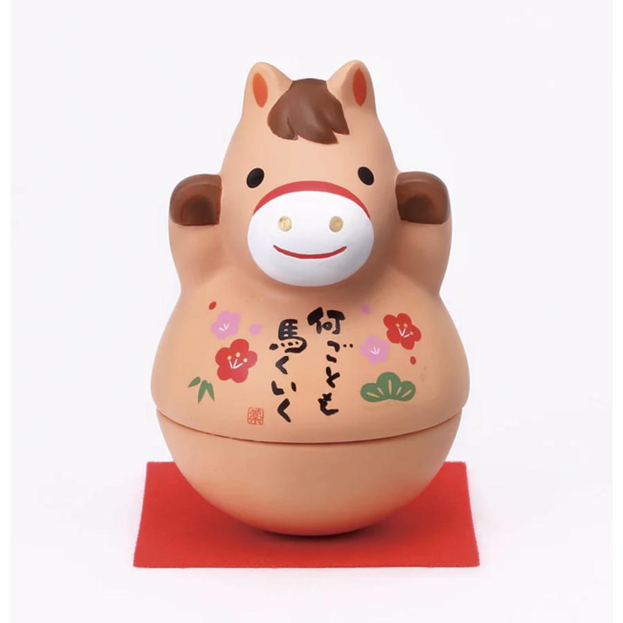 薬師窯　光堂作　志野釉　子　小槌にねずみ　開運　縁起物　置物 薬師窯 光堂作 志野釉 子 小槌にねずみ 開運 縁起物 置物 薬師窯