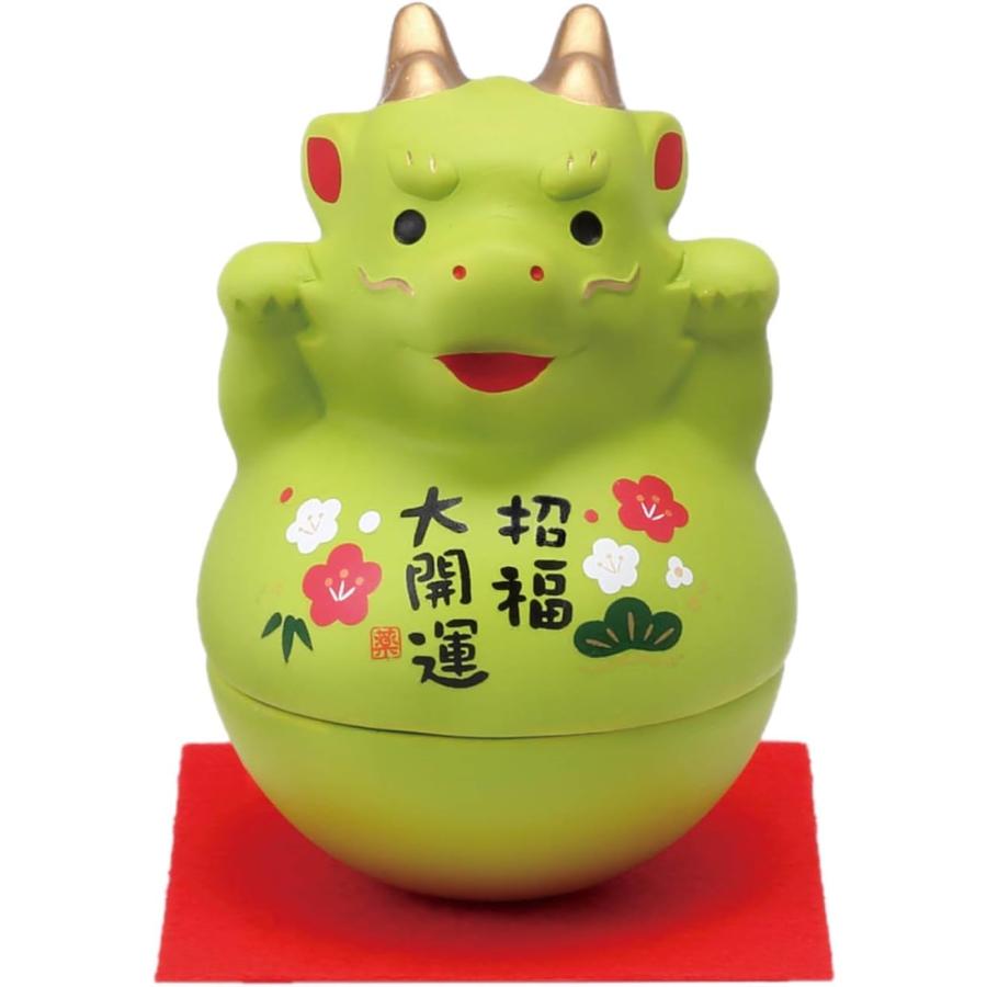 薬師窯 錦彩招福おきあがり午 令和8年 2026 招き午 馬 うま 辰 龍 兎