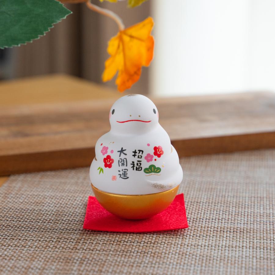 薬師窯 錦彩招福おきあがり午 令和8年 2026 招き午 馬 うま 辰 龍 兎