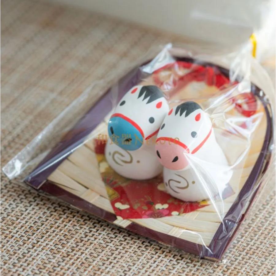 正月飾り2026年令和8年 ミニ福々午 招き午 馬 干支 うま 置物 和縁起物