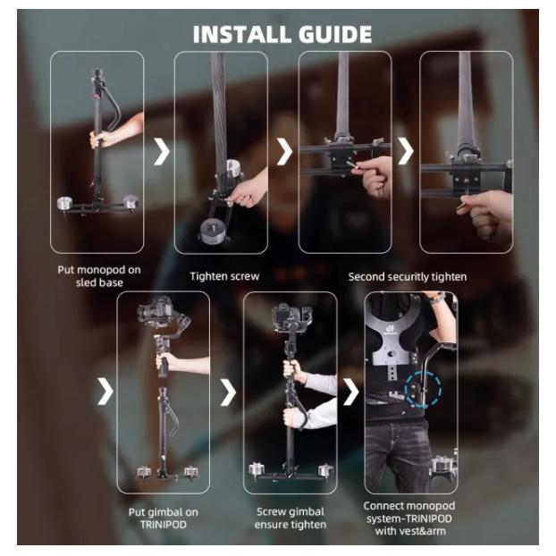 DIGITALFOTO THANOS-PROII ADVANCED アップグレード THANOS-PROII ソケットブロックの内外&側面調整付き カメラとジンバル用ステディカムフェイクトリニティ |  | 05