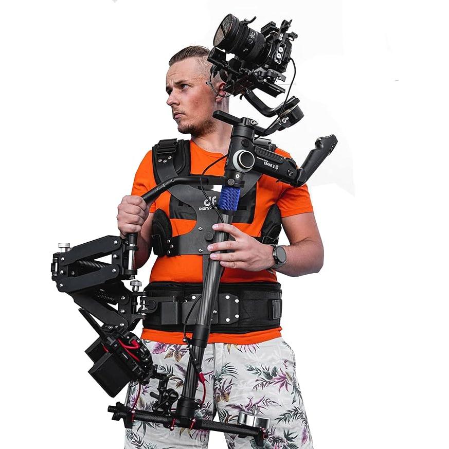 DF DIGITALFOTO Thanos ProIIサポートベスト回転ステディカムシステムforCrane 3s DJI RS 2 / RSC 2 Gimbal Etc、Loading 5-12KG | 