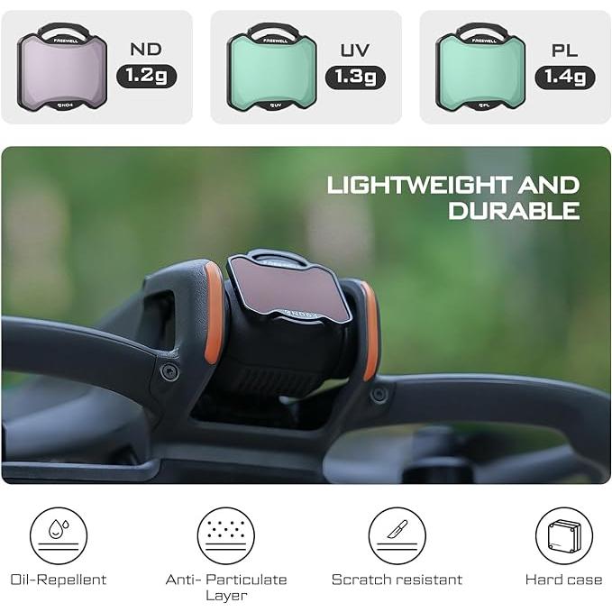Freewell DJI Avata 2 ND フィルター 4 パック用 NDフィルター ND8
