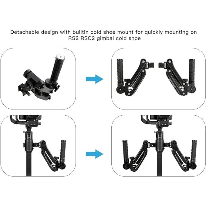 Digitalfoto DH04-RS2 デュアルハンドグリップ 両手持ち 縦揺れ補正 