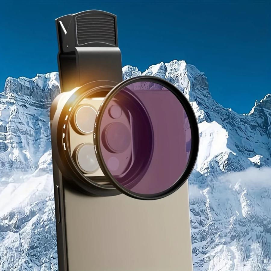 スマートフォン用カメラレンズアタッチメント CPL Ultra HD偏光レンズ、反射フィルタークリップ、画像品質向上、ほとんどのスマートフォンと互換性あり |  | 05