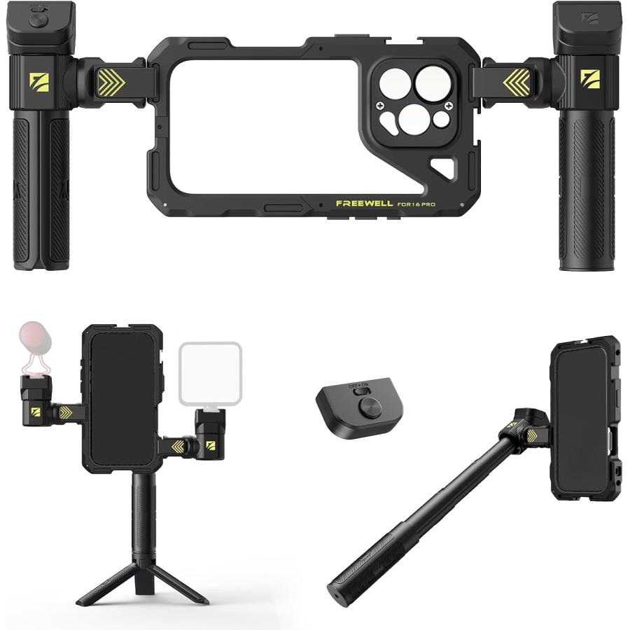 Freewell Genius Rig Kit iPhone 16 Pro用美品 Freewell iPhone 16 Pro 対応 ジーニアス リグ Genius Rig 360° 回転