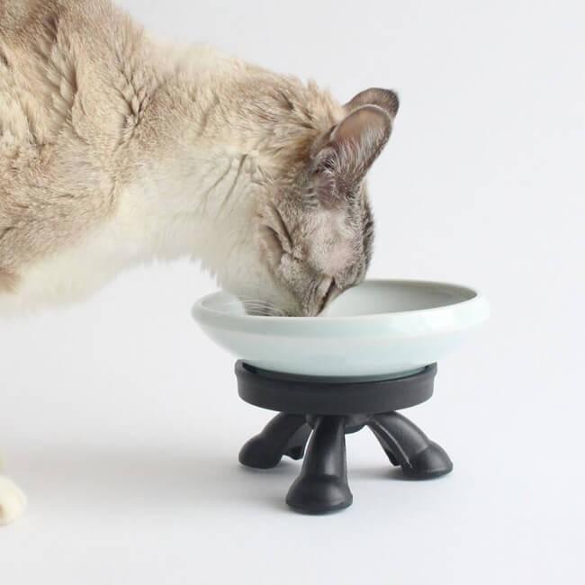 猫 食器 まんまボウル フード用 M 食べ残し減 食べやすい形状 グッド