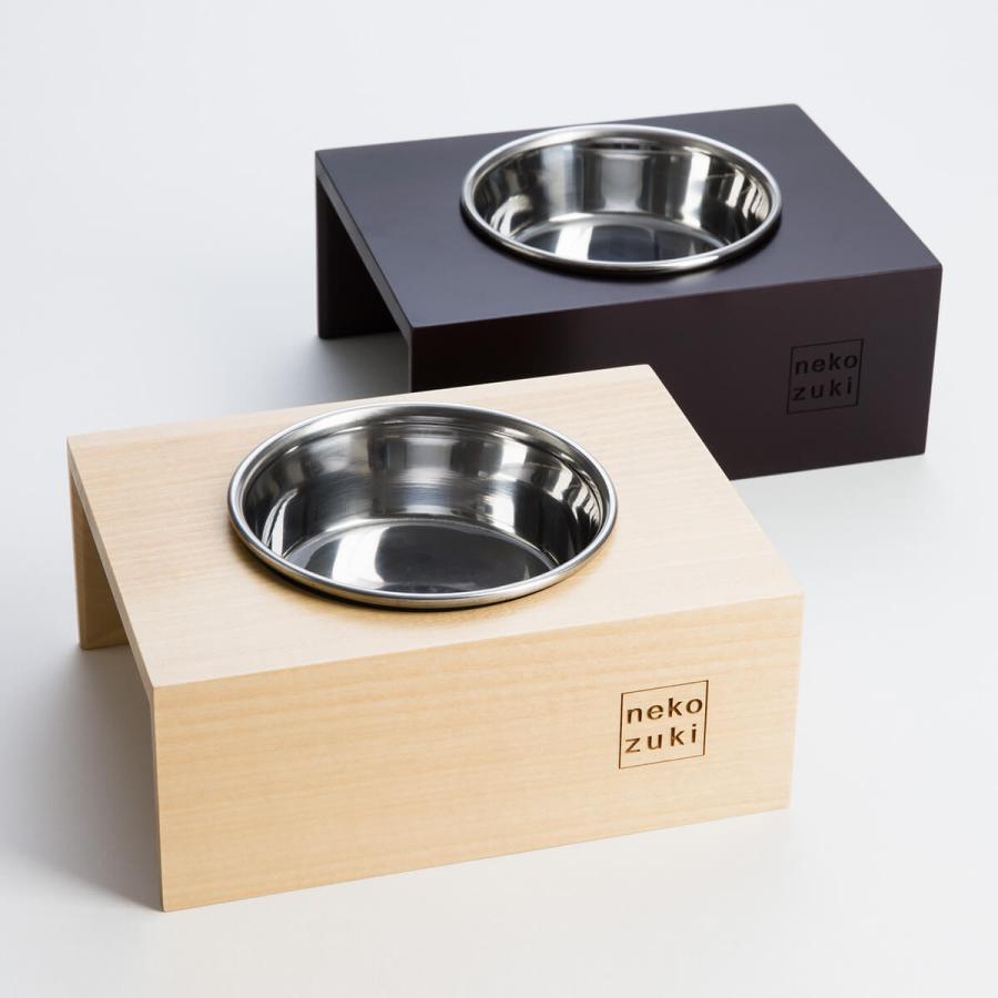★neko zuki 猫 まんま台 holeシングル 国産ステンレス食器セット★ 猫 ステンレス食器 まんま台hole用 日本製 : 猫用品の通販nekozuki