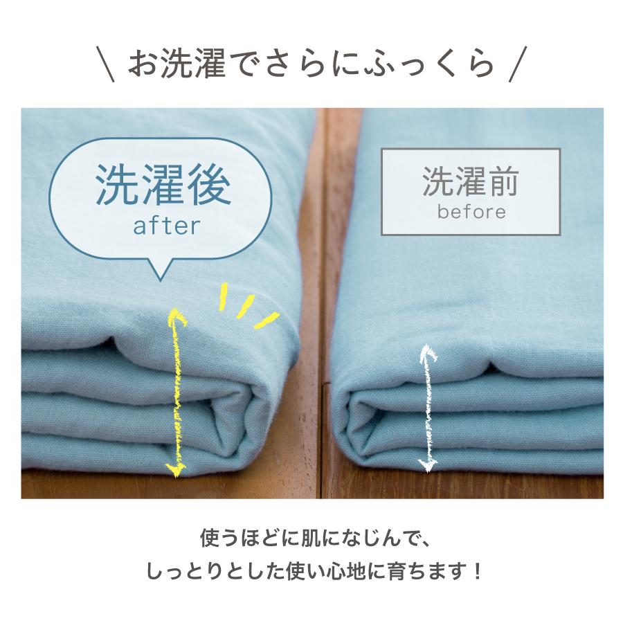 ボックスシーツ セミダブル 200×120×27cm 日本製 綿100％ 天然素材 和晒 ダブルガーゼ ふわふわ さらさら わさらふ ...