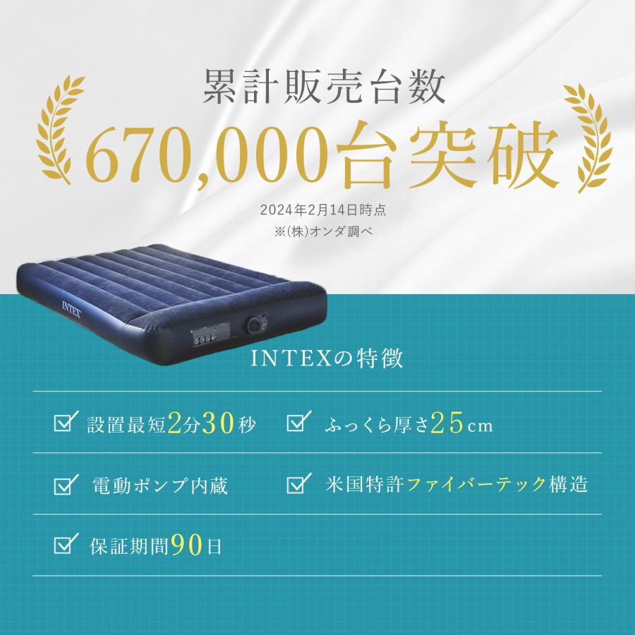 INTEX エアーベッド 電動 ダブル エアベッド intex エアーマット INTEX エアーベッド 電動 ダブル エアベッド intex エアーマット
