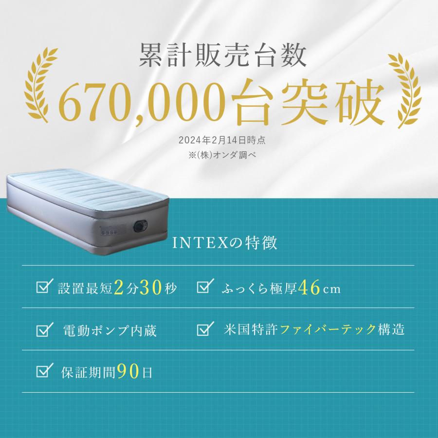 INTEX エアーベッド 電動 シングル インテックス エアベッド INTEX エアーベッド 電動 シングル インテックス エアベッド