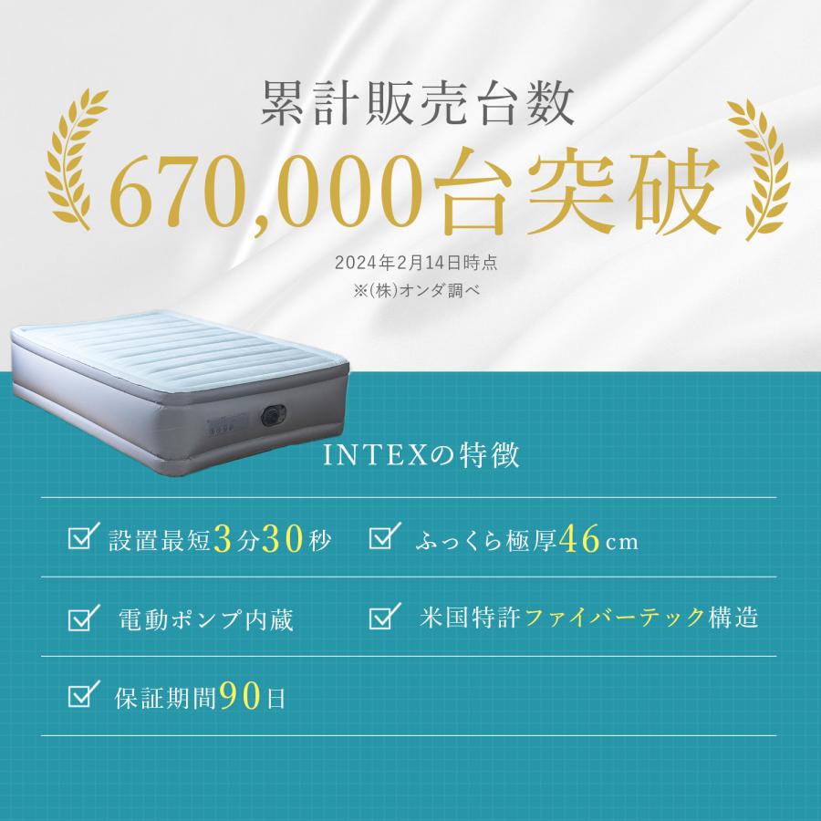 INTEX エアーベッド 電動 ダブル インテックス エアベッド INTEX エアーベッド 電動 ダブル インテックス エアベッド