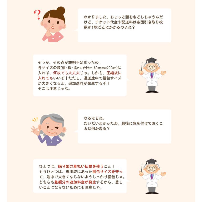 寝具その他 布団引き取りサービス ご不用な布団を引取 メール便 : 眠り 