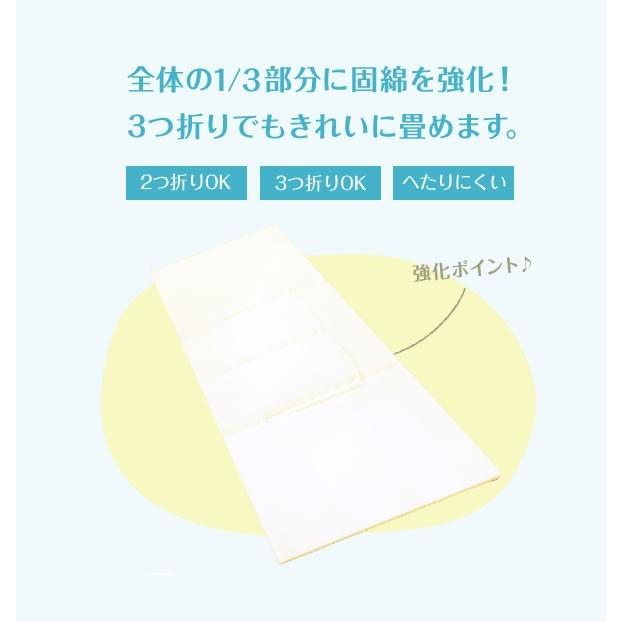 TEIJIN - 敷布団 日本製 三層敷き布団 第一人者 抗菌 防臭 防壁蝨目 胴回り一元管理 蒸れにくい 固芯入 ふとん 帝人 寝具