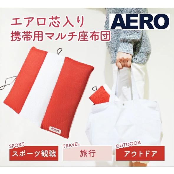 マルチクッション 座布団 三次元スプリング構造体 エアロ芯入 30×24cm