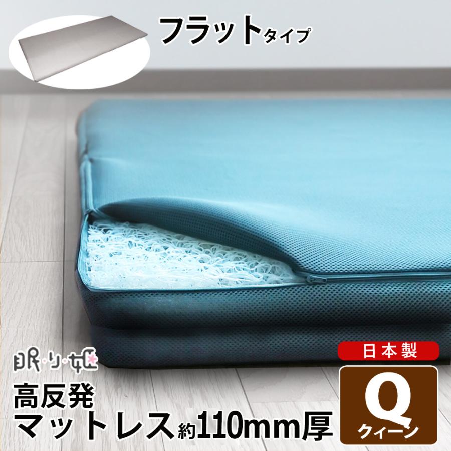 新品 3Dラッセルエアーパッド 高反発ベッドパッド 通気性抜群 耐圧分散 マットレス 160×210cm クイーン 洗える フラット 高反発 エアロ96mm