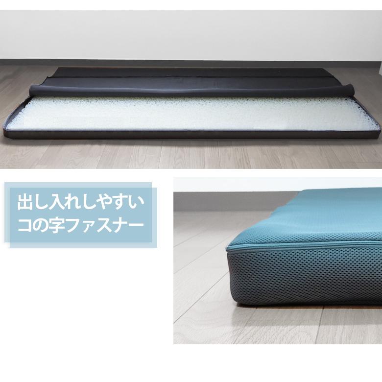マットレス 洗える シングルロング エアロ 96mm ダブルラッセル 高反発
