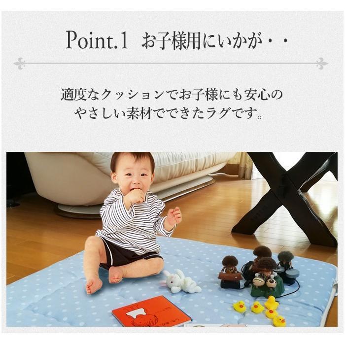 ラグマット カーペット 正方形 150×150cm 約1.5畳 ガーゼラグ 綿100