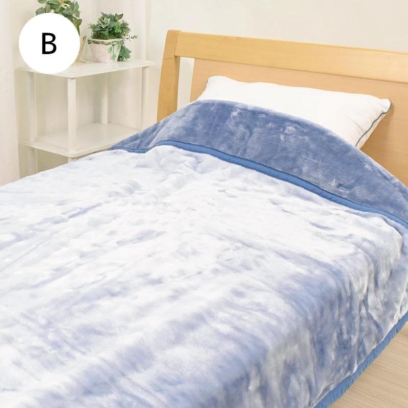 眠りの神様毛布 シングル 2枚組 冬 秋冬 厚手 140×200cm 掛毛布 西川 シンプル わふわ 暖かい 2枚合わせ オーロラ ...