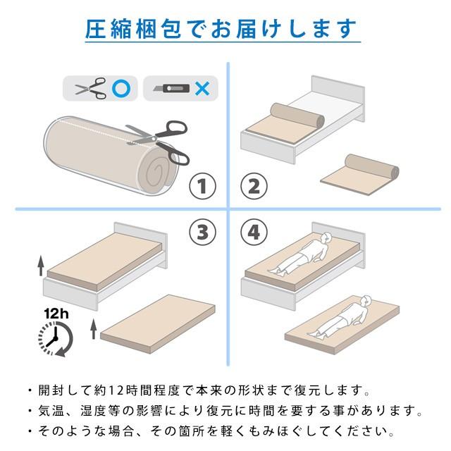 マットレス 高反発 シングル 西川 三つ折り 折りたたみ 9cm フェスタ2 腰 体圧分散 敷布団 ボナノッテ 敷き布団 硬め ウレタン ベッドマットレス｜nemurinokamisama｜06