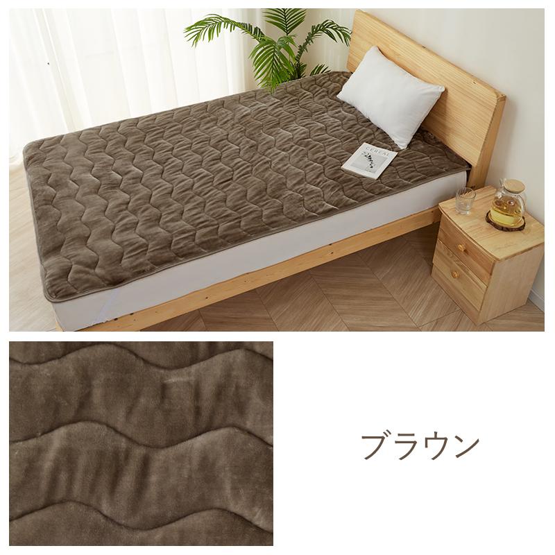 敷きパッド あったか ボア系 秋冬用 セミダブル 120×200 敷パッド 敷き毛布 ベッドパッド パッドシーツ プレミアムフランネル 暖かい 発熱 抗菌 防臭 洗える｜nemurinosunshop｜15