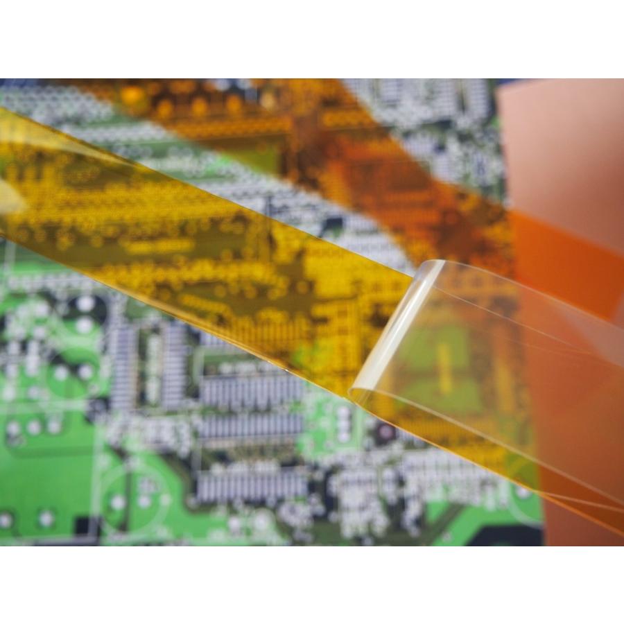 0.025mm厚カプトン（R）商標（ポリイミド）フィルム粘着シート297mm