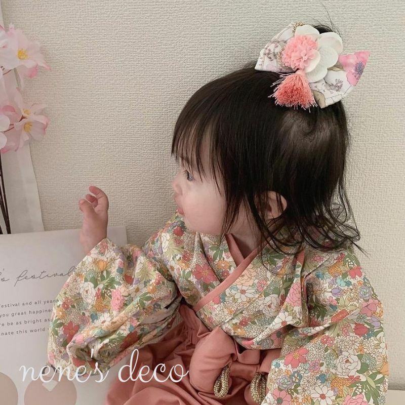 ベビーヘアクリップ キッズヘアピン 七五三 髪飾り 和柄 浴衣 着物 ベビーヘアクリップ キッズヘアピン 七五三 髪飾り 和柄 浴衣 着物