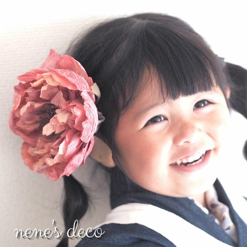 【北欧花柄リボン】ベビーヘアクリップ　キッズヘアクリップ　ヘアピン　アネモネ柄 楽天市場】ベビー 髪飾り ヘアクリップ ヘアアクセサリー 赤ちゃん