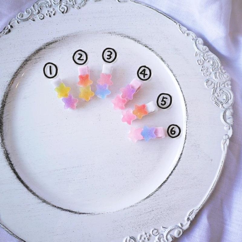 ベビー ヘアクリップ 赤ちゃん Star gummy ベビーヘアクリップ