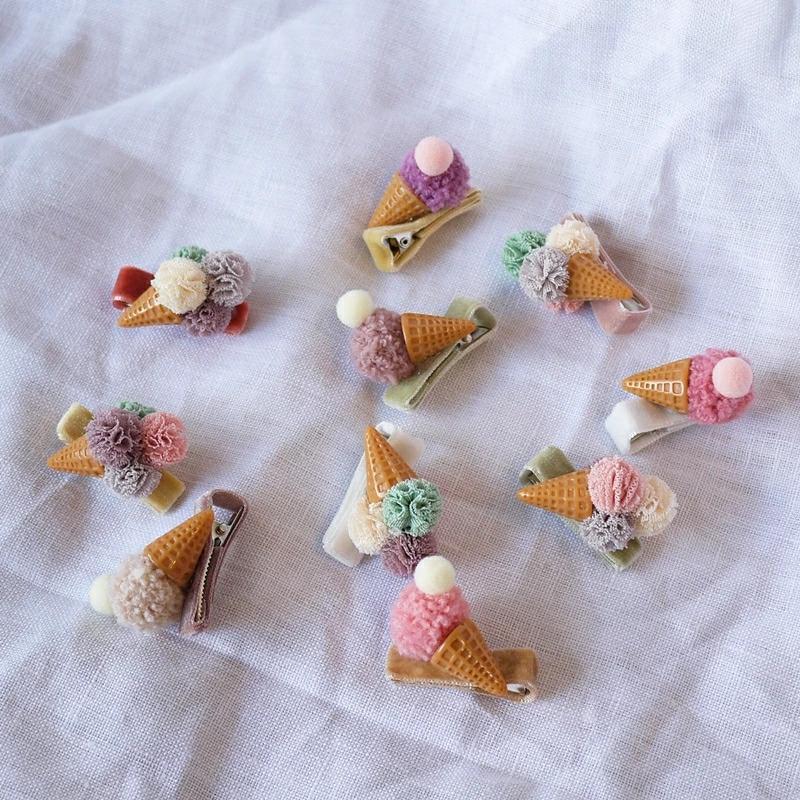 ꫛꫀꪝ【ミニぷっくりいちご】ベビーヘアクリップ　キッズヘアクリップ　ヘアピン Baby Deer Clips ベビー キッズ 赤ちゃん ヘアピン ヘアクリップ