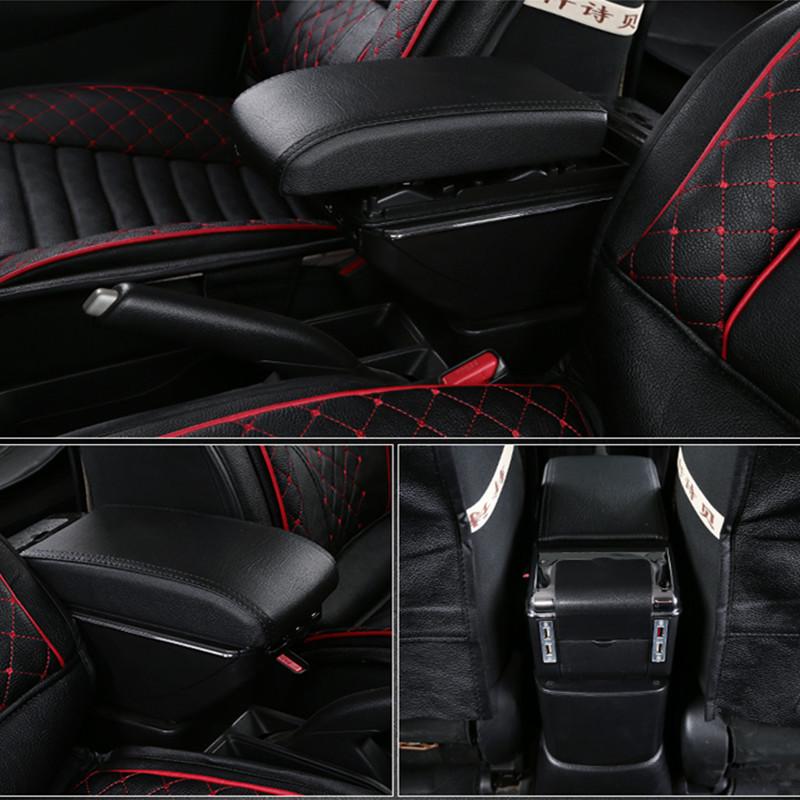 ★美品★コンソールボックス　車　肘掛け　USBポート付き アームレスト コンソールボックス 車 多機能 汎用型 USBポート付き 車