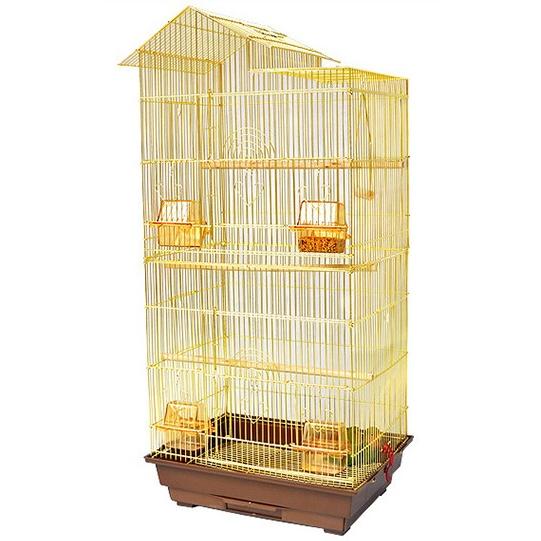 送料無料】角屋根/大型鳥かご ゴールド【バードゲージ 鳥小屋 鳥 送料無料】角屋根/大型鳥かご ゴールド【バードゲージ 鳥小屋 鳥