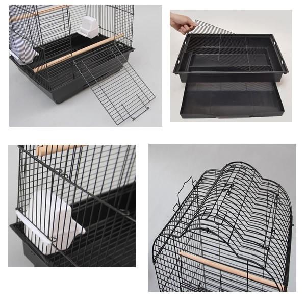 送料無料】【2色】専用スタンド付き 天井オープン/大型 手乗りインコ