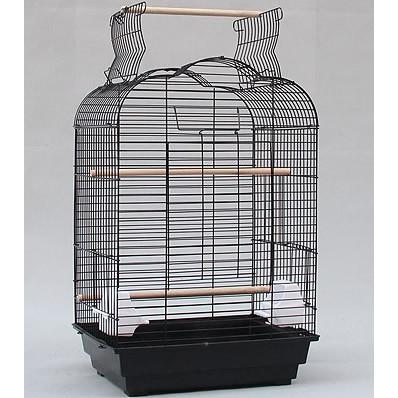 送料無料】【2色】専用スタンド付き 天井オープン/大型 手乗りインコ