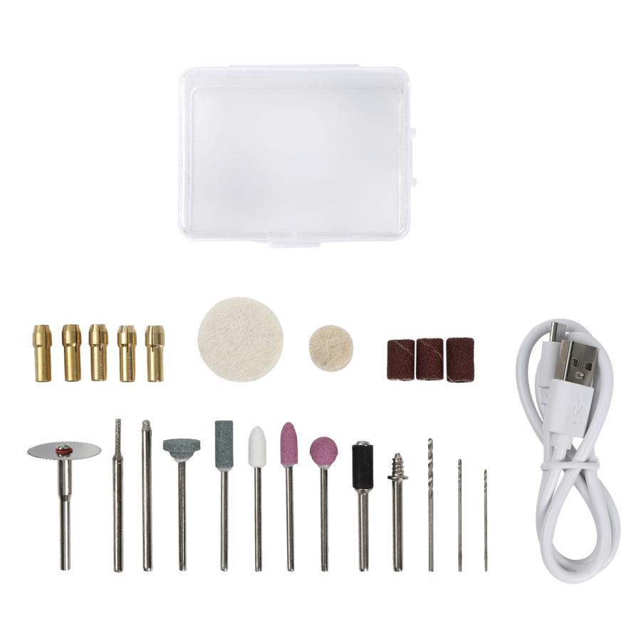 ミニルーター ペン型 充電式 USB充電 3段変速 コードレス DIY工具 切断