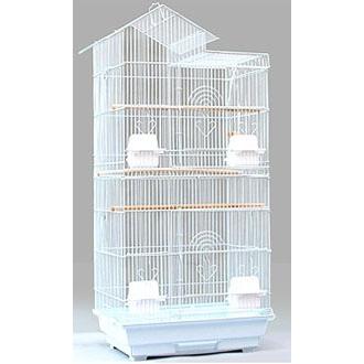 送料無料】専用スタンド付き/角屋根/大型鳥かご【バードゲージ 鳥小屋