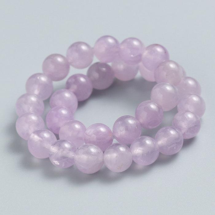 ラベンダーアメジスト ブレスレット 約6mm ストレート | 数珠 パワーストーン はな花