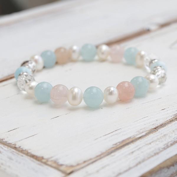 数珠 パワーストーン はな花 パワーストーン ブレスレット 約8ミリ