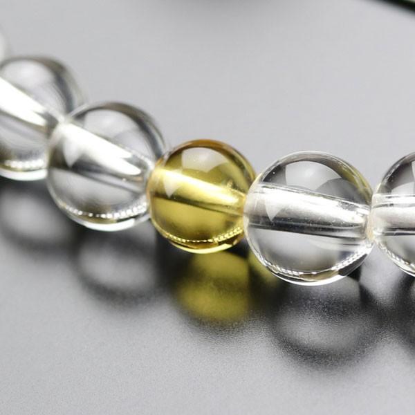 数珠 女性用 約7ミリ 本水晶 黄水晶 2色梵天房 数珠袋付き_2